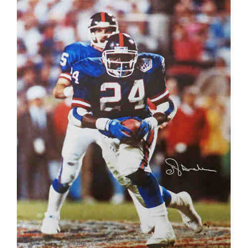 Ottis Anderson Signed NY Giants Action 16x20 Photo