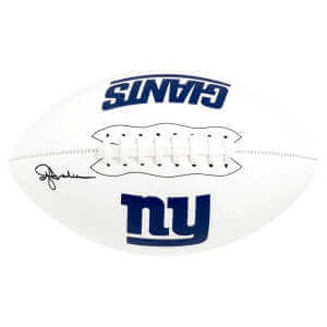 Ottis Anderson Signed New York Giants Franklin White Logo Football