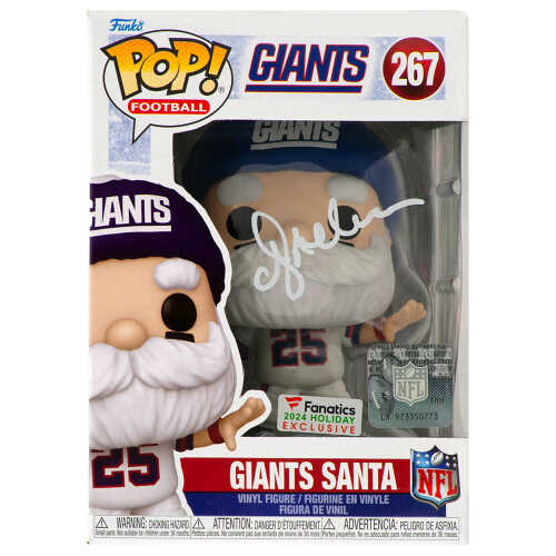 Ottis Anderson Signed New York Giants 'SANTA' Funko Pop Doll #191