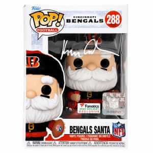 Ken Anderson Signed Cincinnati Bengals SANTA Funko Pop Doll #288