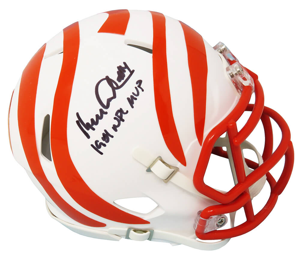 bengals mini white helmet