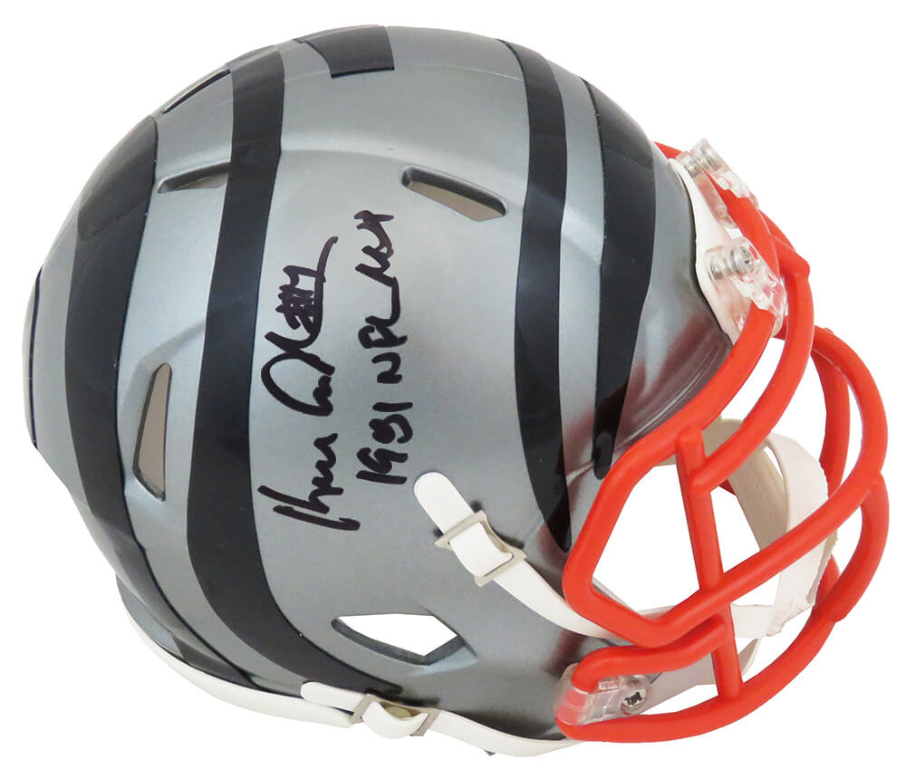 Ken Anderson Signed Cincinnati Bengals FLASH Riddell Speed Mini Helmet ...