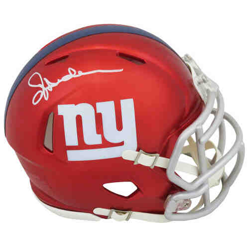 Ottis Anderson Signed New York Giants FLASH Riddell Speed Mini Helmet