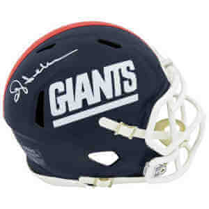 Ottis Anderson Signed New York Giants Throwback Riddell Speed Mini Helmet