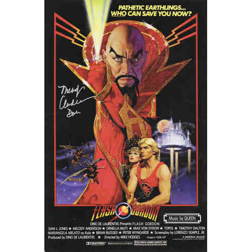 Melody Anderson Signed Flash Gordon 11x17 Movie Poster w/Dale