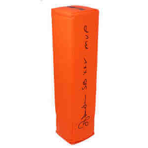 Ottis Anderson Signed Orange Endzone Football Pylon w/SB XXV MVP
