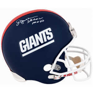 Ottis Anderson Signed New York Giants Throwback Riddell Full Size (VSR4) Replica Helmet w/SB XXV MVP - (In White)