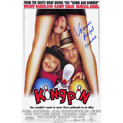 Vanessa Angel Signed Kingpin 11x17 Movie Poster w/Claudia