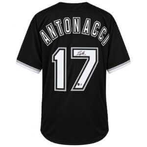 Sam Antonacci Signed Black Custom Baseball Jersey - (Beckett)
