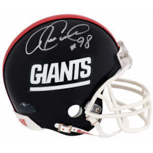Jessie Armstead Signed New York Giants Throwback Riddell (VSR4) Mini Helmet