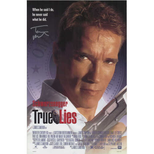 Tom Arnold Signed True Lies 11x17 Movie Poster