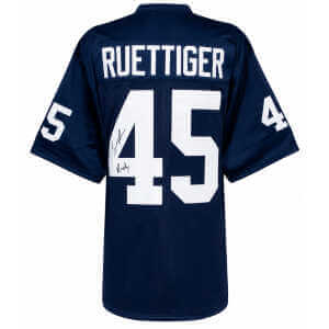 Sean Astin Signed Navy Custom College Football Jersey w/Rudy