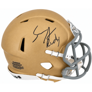 Sean Astin Signed Notre Dame Riddell Speed Mini Helmet w/Rudy