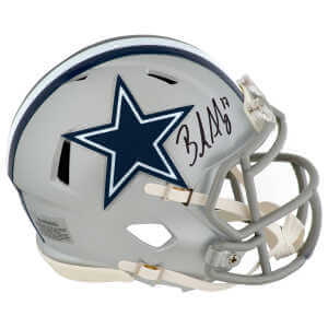 Brandon Aubrey Signed Dallas Cowboys Riddell Speed Mini Helmet