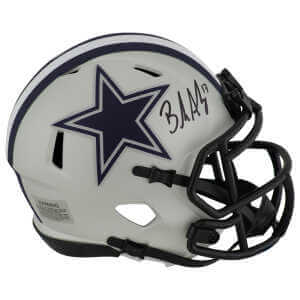 Brandon Aubrey Signed Dallas Cowboys RAVE Riddell Speed Mini Helmet