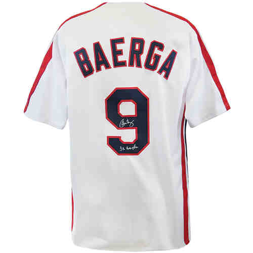Carlos Baerga Signed White Custom Baseball Jersey w/3x All Star