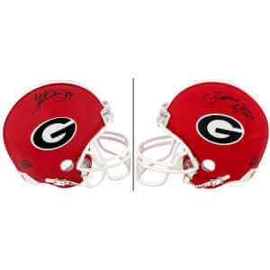 Champ Bailey & Boss Bailey Signed Georgia Bulldogs Riddell (VSR4) Mini Helmet