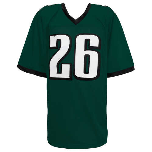 Saquon Barkley Signed Dark Green Custom Football Jersey - (Beckett) - Image 3