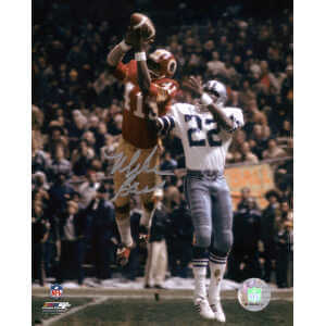 Mike Bass Signed Washington Interception vs Cowboys Action 8x10 Photo