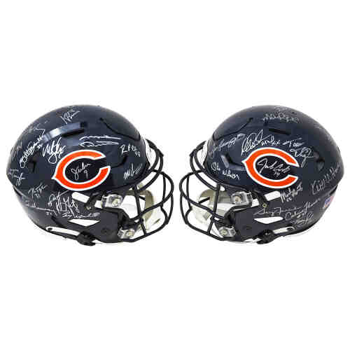 1985 Bears Team Signed Chicago Bears Riddell SpeedFlex Authentic Helmet (28 Sigs)