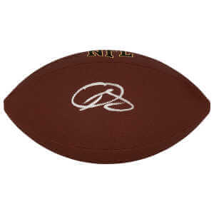 Odell Beckham Jr Signed Wilson Super Grip Full Size NFL Football