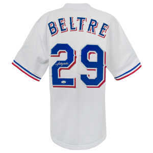 Adrian Beltre Signed White Custom Basball Jersey - (JSA)