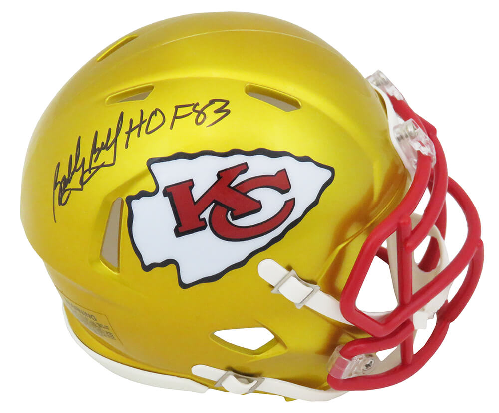 Bobby Bell Autographed Kansas City Chiefs Logo Football W/ HOF