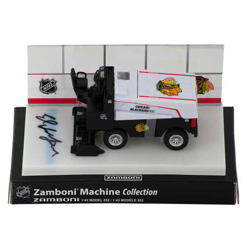 Ed Belfour Signed Chicago Blackhawks NHL Mini Zamboni