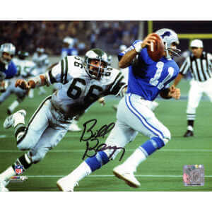 Bill Bergey Signed Philadelphia Eagles vs Lions Action 8x10 Photo