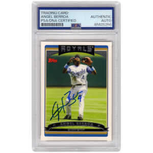 Angel Berroa Signed Kansas City Royals Baseball Trading Card (Various) - (PSA Encapsulated)