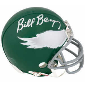 Bill Bergey Signed Philadelphia Eagles Throwback Riddell (VSR4) Mini Helmet