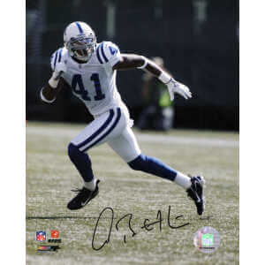 Antoine Bethea Signed Indianapolis Colts White Jersey Action 8x10 Photo