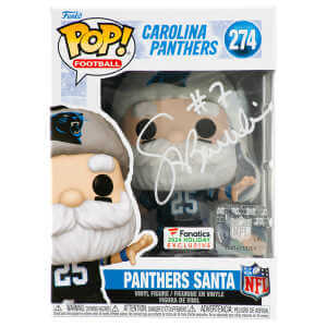 Steve Beuerlein Signed Carolina Panthers ‘SANTA’ Funko Pop Doll #274