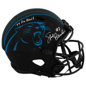 Steve Beuerlein Signed Carolina Panthers ECLIPSE Riddell Full Size Speed Replica Helmet w/99 Pro Bowl
