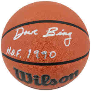Dave Bing Signed Wilson Indoor/Outdoor NBA Basketball w/HOF 1990