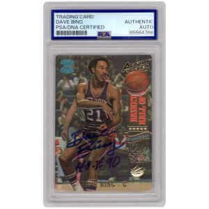 Dave Bing Signed Detroit Pistons 1993 Action Packed Hall of Fame Basketball Card #3 w/HOF'90 - (PSA Encapsulated)