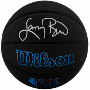 Larry Bird Signed Wilson Forge Plus Black Full Size NBA Basketball