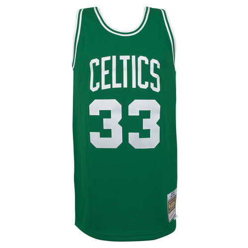 Larry Bird Signed Boston Celtics Green Mitchell & Ness NBA Swingman Jersey - Image 2