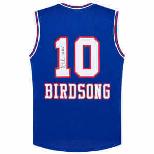 Otis Birdsong Signed Blue Throwback Custom Basketball Jersey w/4x AS