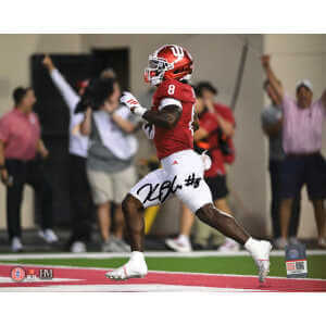 Kaelon Black Signed Indiana Hoosiers Action 8x10 Photo