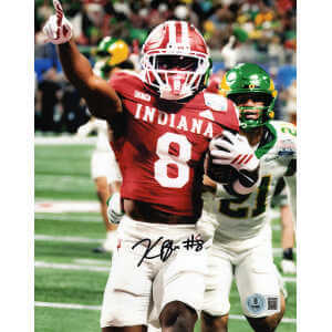 Kaelon Black Signed Indiana Hoosiers Championship Game Touchdown 8x10 Photo - (Beckett)