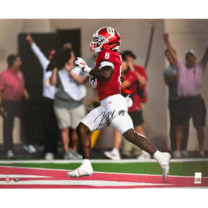 Kaelon Black Signed Indiana Hoosiers Football Action 16x20 Photo