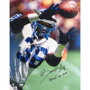 Bennie Blades Signed Detroit Lions Close Up Catch 16x20 Photo w/Restore the Roar
