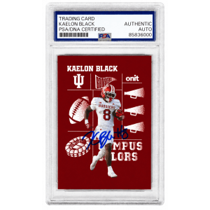Kaelon Black Signed Indiana Hoosiers 2025 Onit Hoosiers Campus Football Card #CC-7 - (PSA Encapsulated)