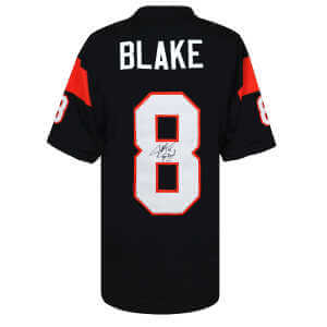 Jeff Blake Signed Black Custom Football Jersey w/95 Pro Bowl