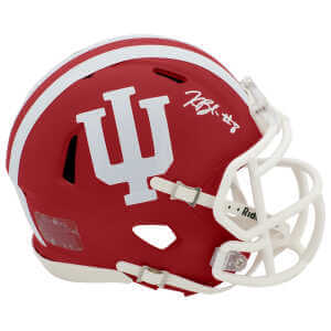 Kaelon Black Signed Indiana Hoosiers Riddell Speed Mini Helmet