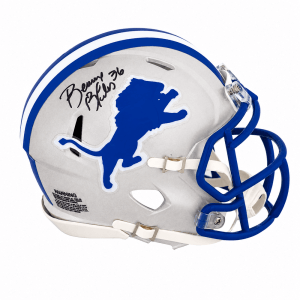 Bennie Blades Signed Detroit Lions Throwback Riddell Speed Mini Helmet