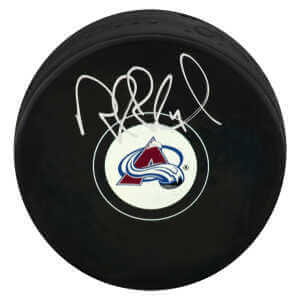 Rob Blake Signed Colorado Avalanche Logo Hockey Puck
