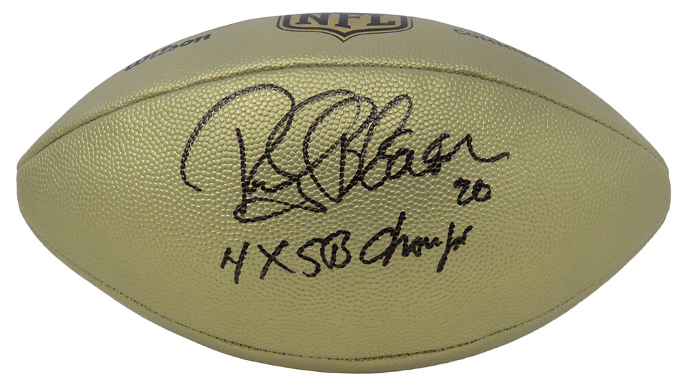 ROCKY BLEIER*SIGNED*AUTOGRAPHED*FOOTBALL*PITTSBURGH*STEELERS*PROOF