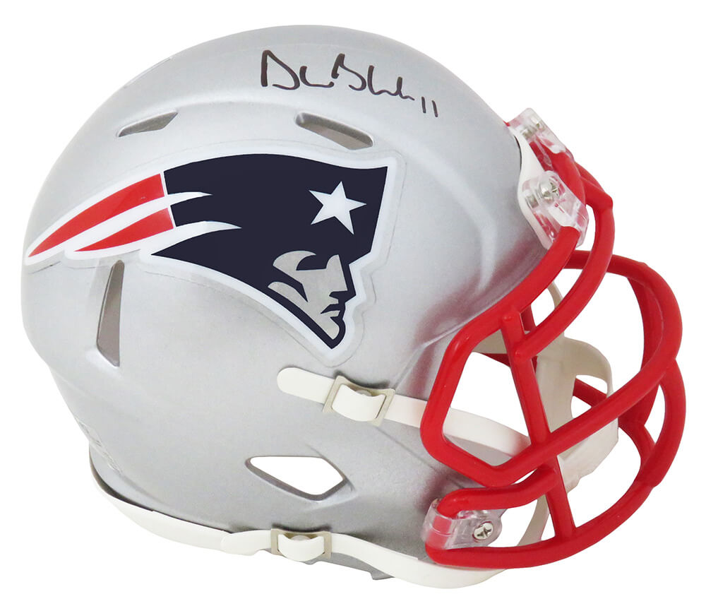 Drew Bledsoe Signed New England Patriots Riddell Speed Mini Helmet –  Schwartz Sports Memorabilia